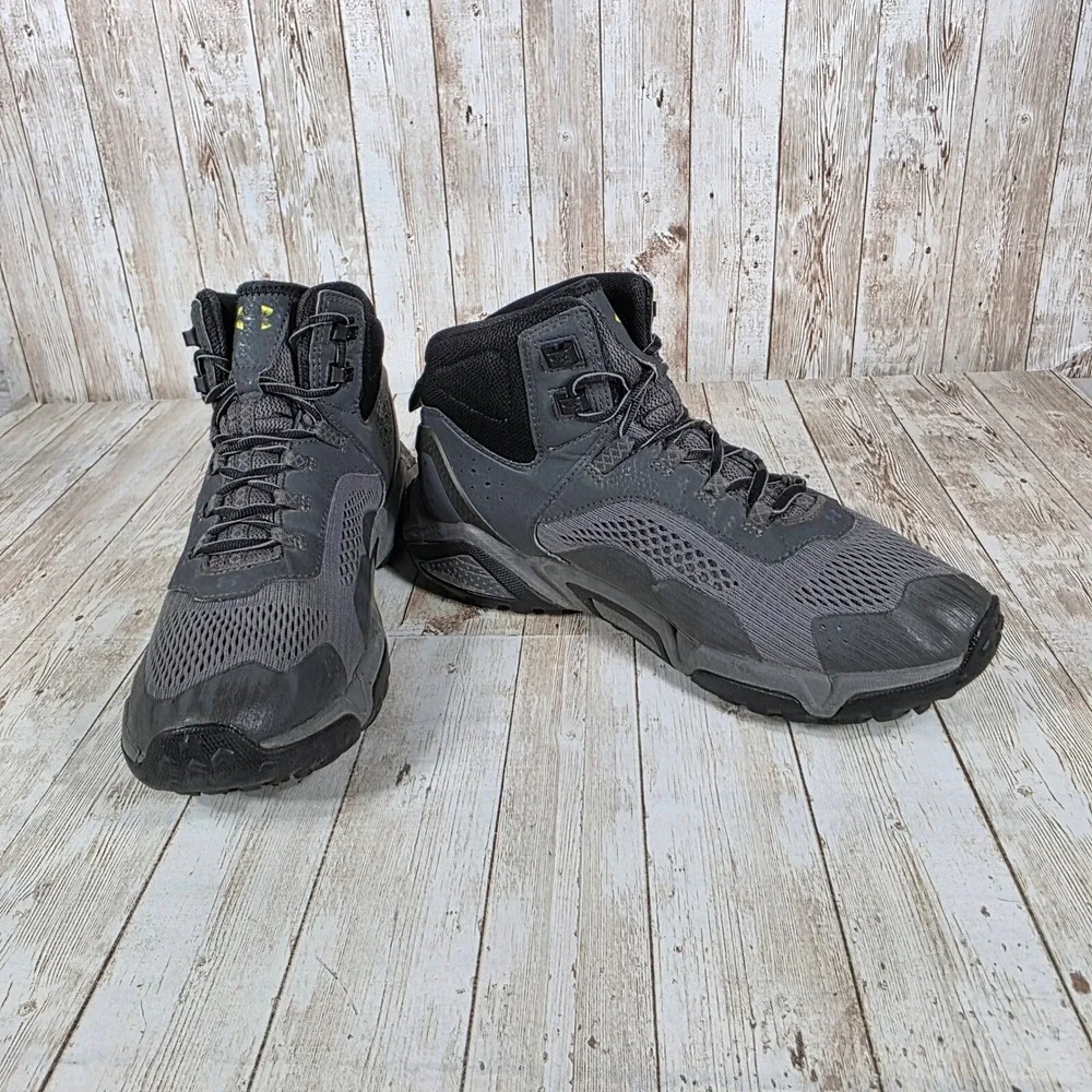 Under Armour Hiking Boots Mens Charged Assert 8 Gray Ankle Support Size‎ 8